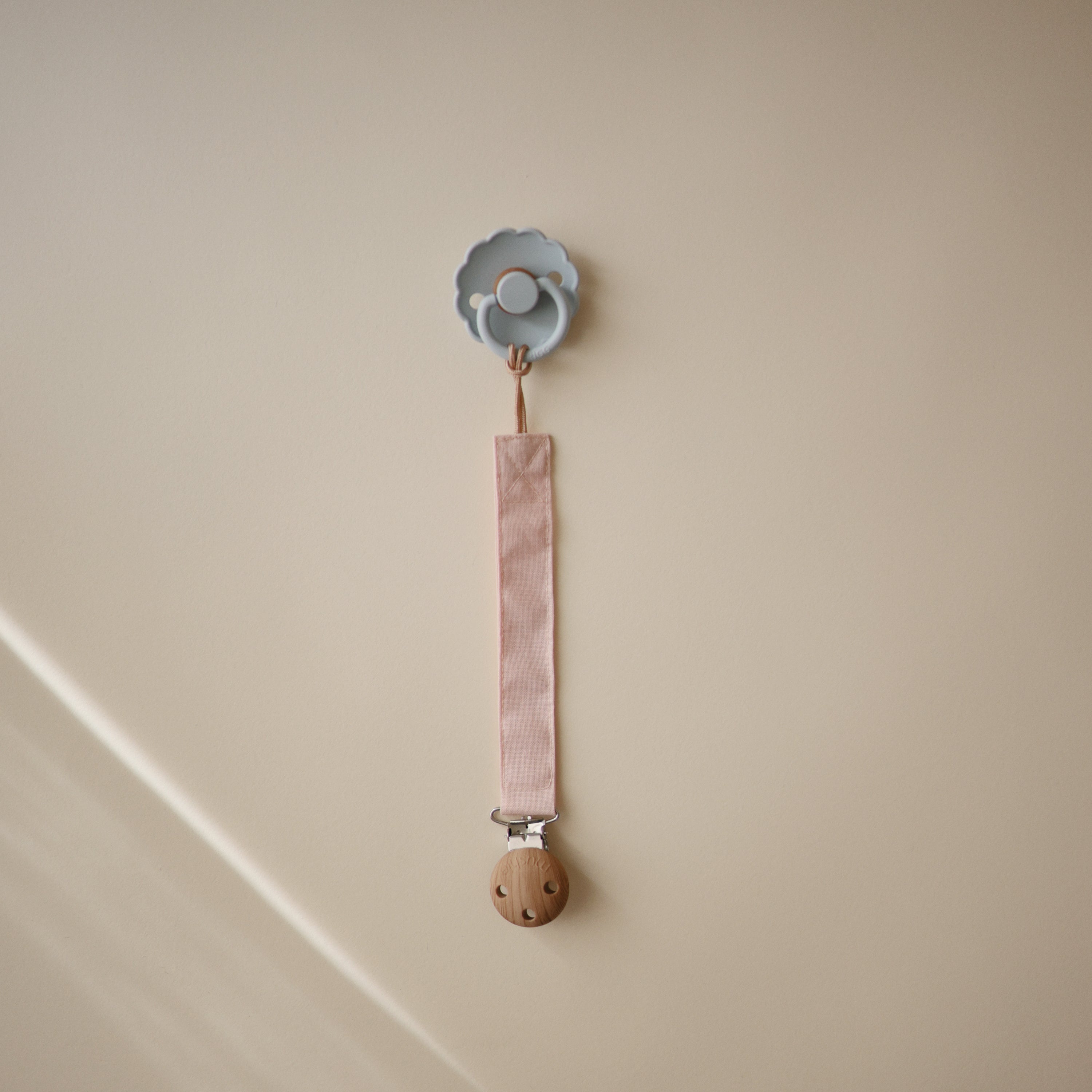 Image of Linen Pacifier Clip 2-Pack